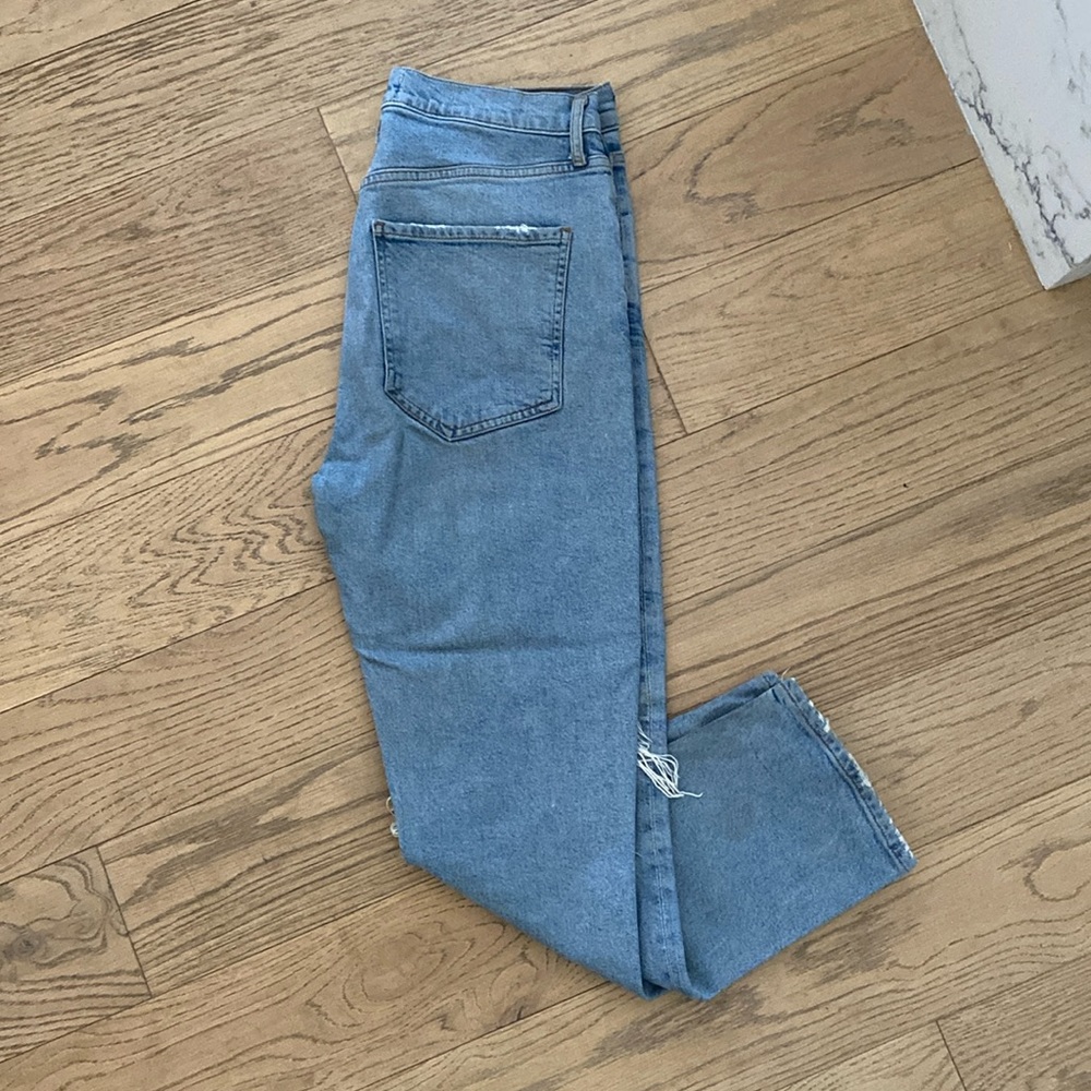 Agolde Riley crop distressed jeans size 29